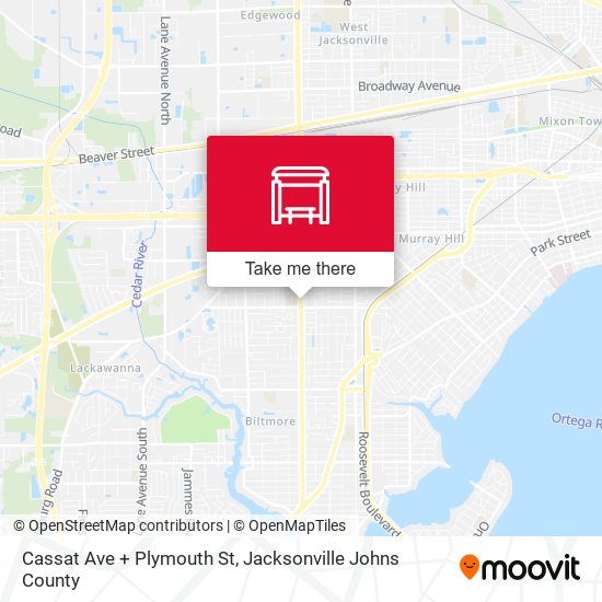 Cassat Ave + Plymouth St map