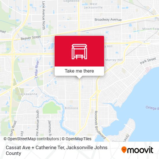 Cassat Ave + Catherine Ter map