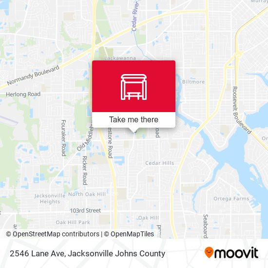 Mapa de 2546 Lane Ave