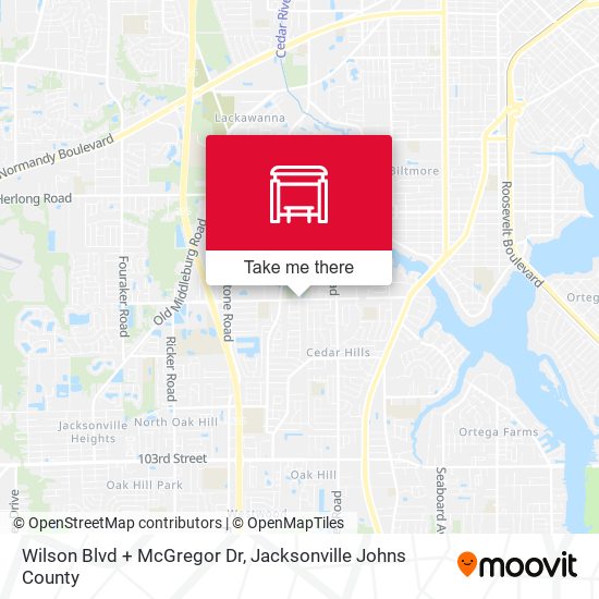 Wilson Blvd + McGregor Dr map