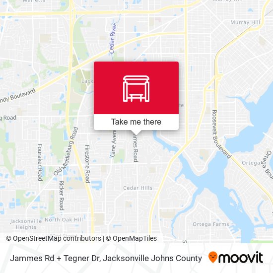 Jammes Rd + Tegner Dr map