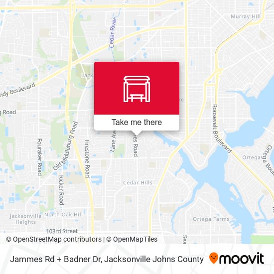 Jammes Rd + Badner Dr map