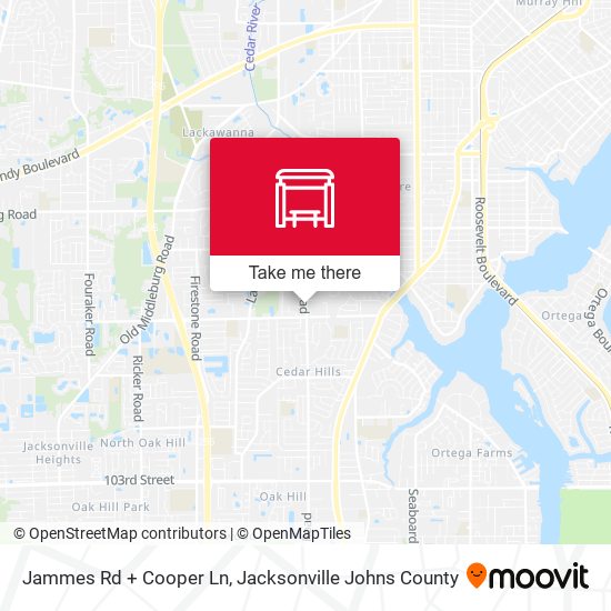Mapa de Jammes Rd + Cooper Ln