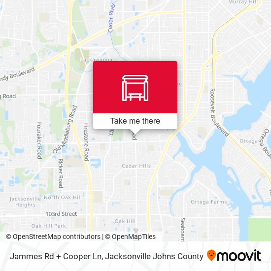 Jammes Rd + Cooper Ln map
