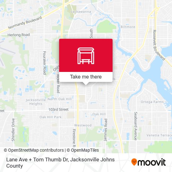 Mapa de Lane Ave + Tom Thumb Dr