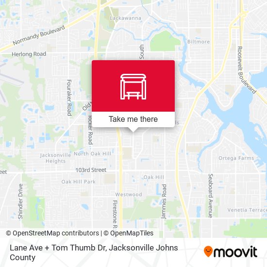 Lane Ave + Tom Thumb Dr map