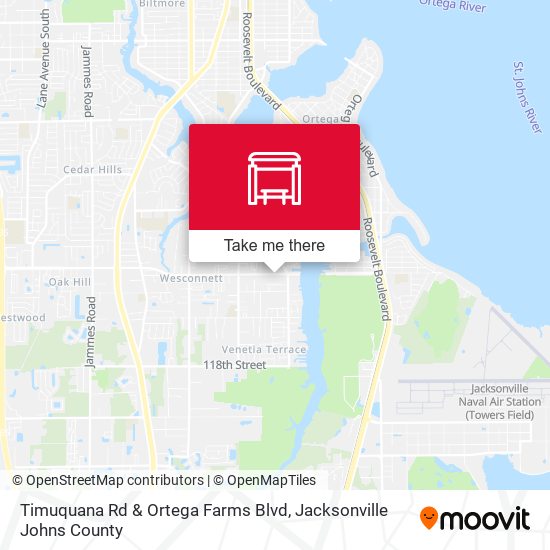 Timuquana Rd & Ortega Farms Blvd map