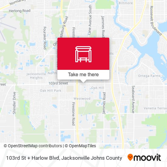 103rd St + Harlow Blvd map