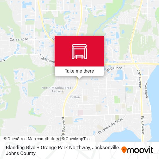 Blanding Blvd + Orange Park Northway map