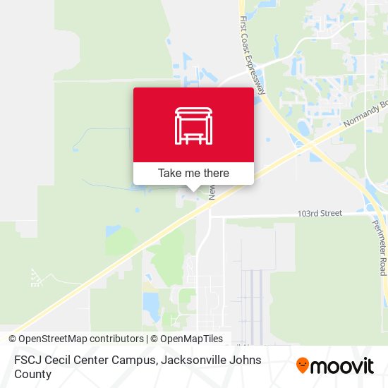 FSCJ Cecil Center Campus map