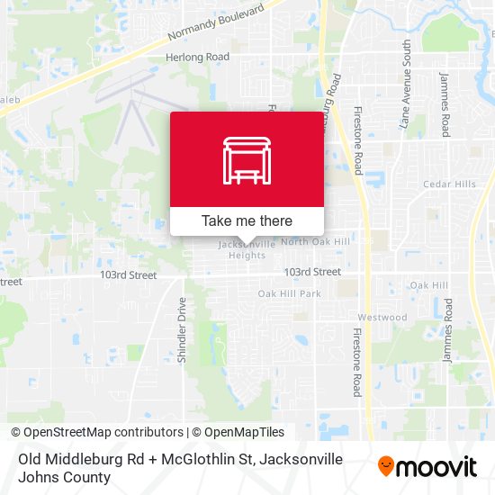 Old Middleburg Rd + McGlothlin St map