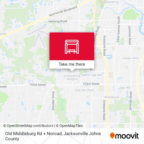 Old Middleburg Rd + Noroad map