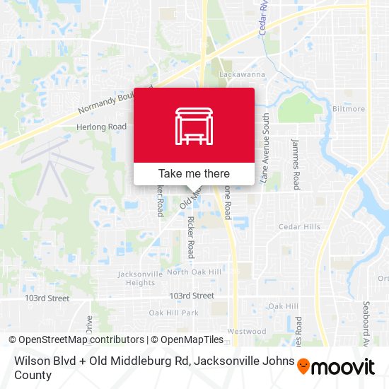 Wilson Blvd + Old Middleburg Rd map