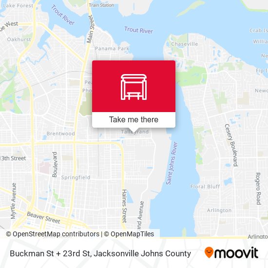 Buckman St + 23rd St map