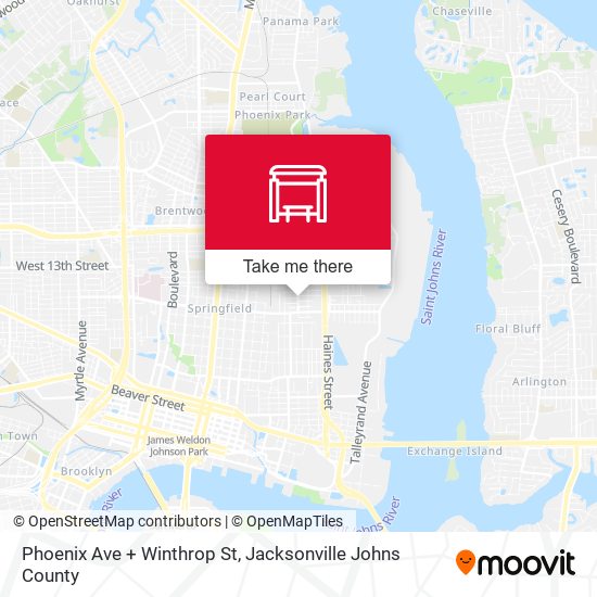 Phoenix Ave + Winthrop St map