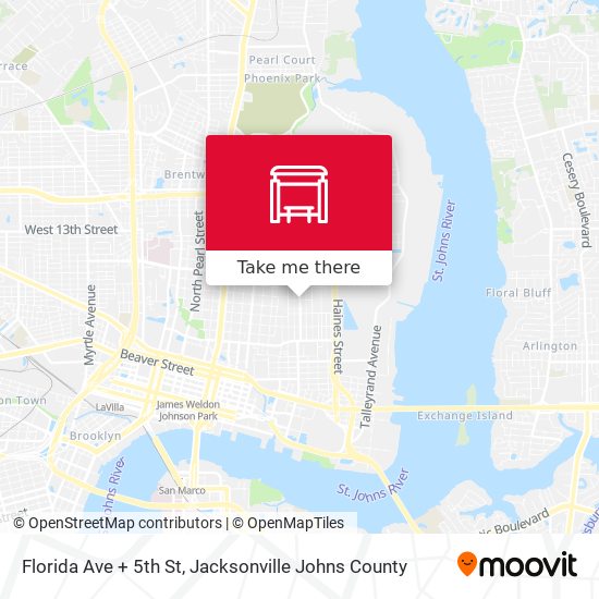 Mapa de Florida Ave + 5th St