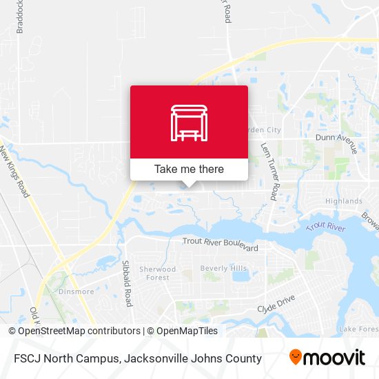 Mapa de FSCJ North Campus