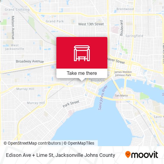 Mapa de Edison Ave + Lime St