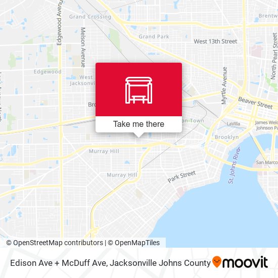 Edison Ave + McDuff Ave map