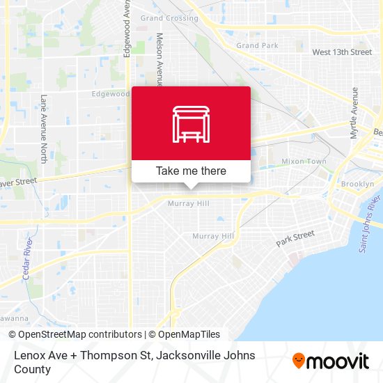 Lenox Ave + Thompson St map