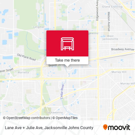 Lane Ave + Julie Ave map