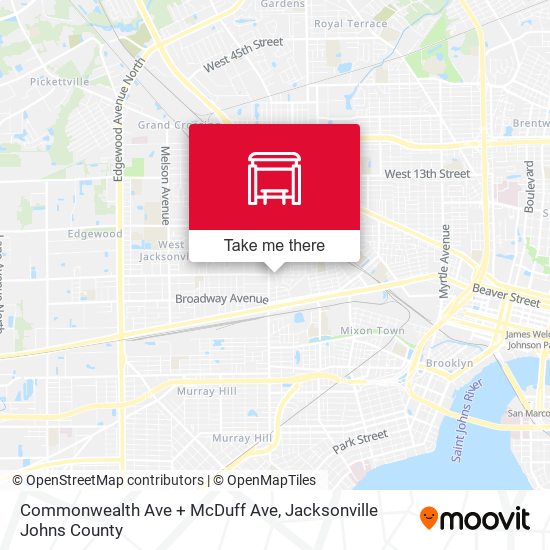 Commonwealth Ave + McDuff Ave map