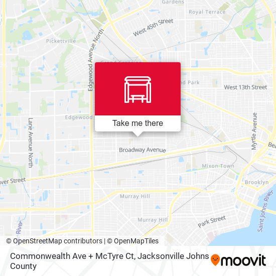 Mapa de Commonwealth Ave + McTyre Ct