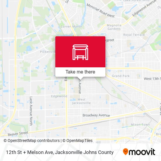 12th St + Melson Ave map