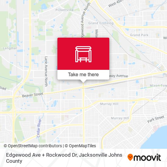 Mapa de Edgewood Ave + Rockwood Dr