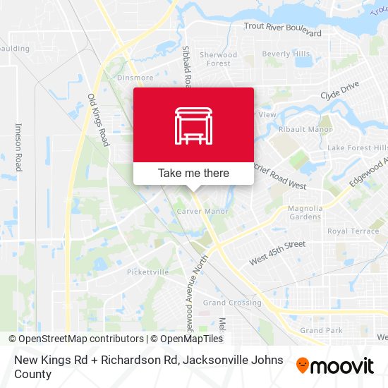 New Kings Rd + Richardson Rd map