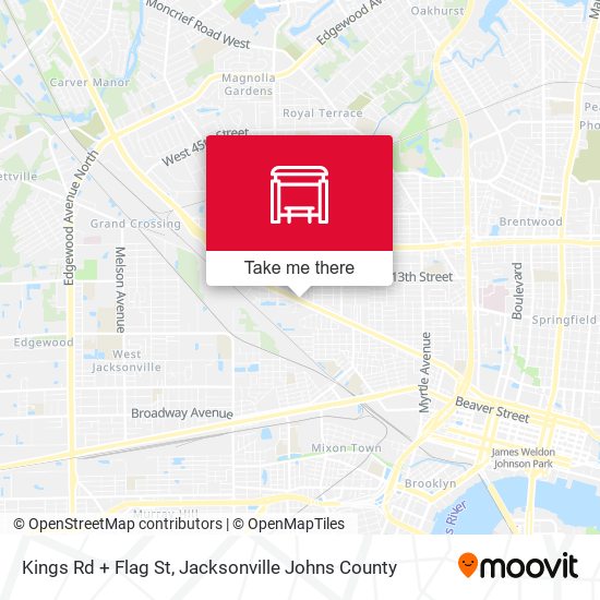 Kings Rd + Flag St map