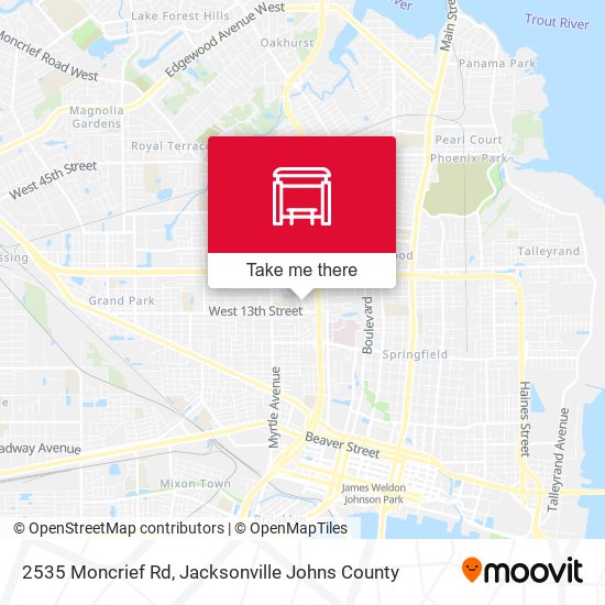 2535 Moncrief Rd map