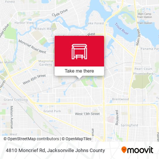 4810 Moncrief Rd map