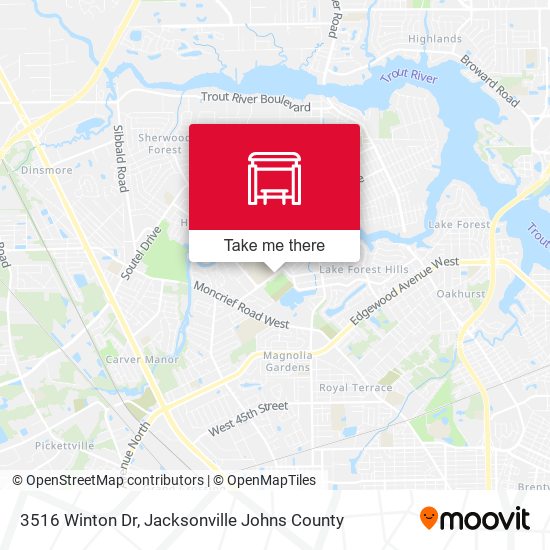 Mapa de 3516 Winton Dr