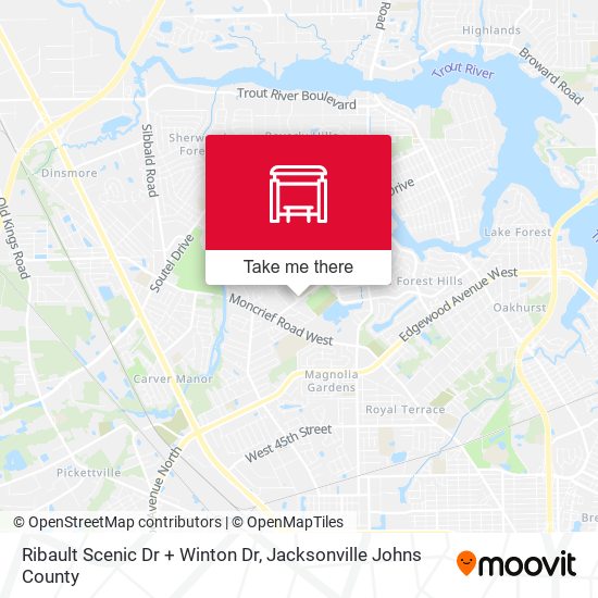 Ribault Scenic Dr + Winton Dr map