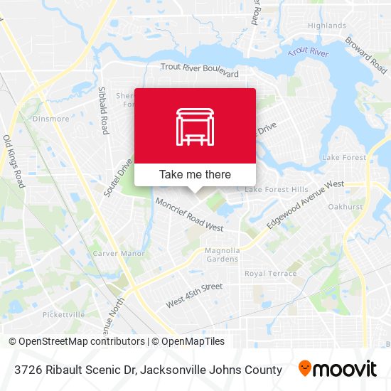 Mapa de 3726 Ribault Scenic Dr