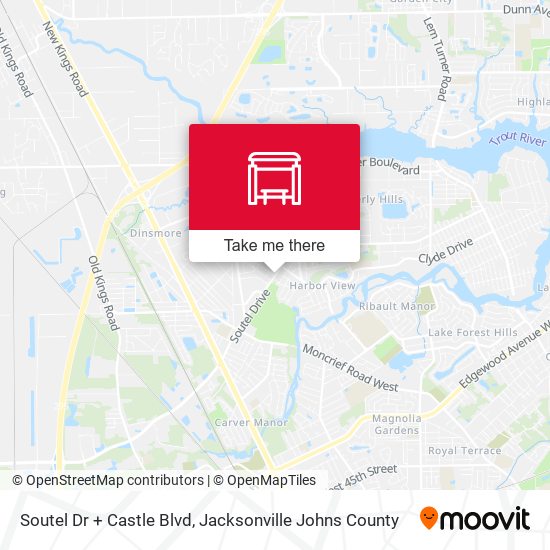 Mapa de Soutel Dr + Castle Blvd