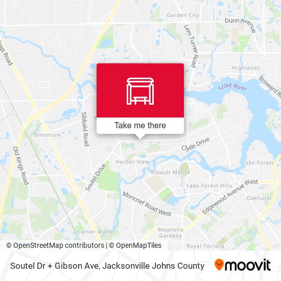 Mapa de Soutel Dr + Gibson Ave