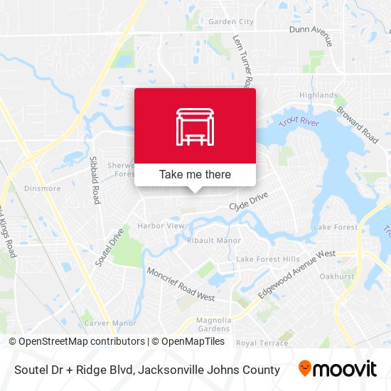 Soutel Dr + Ridge Blvd map