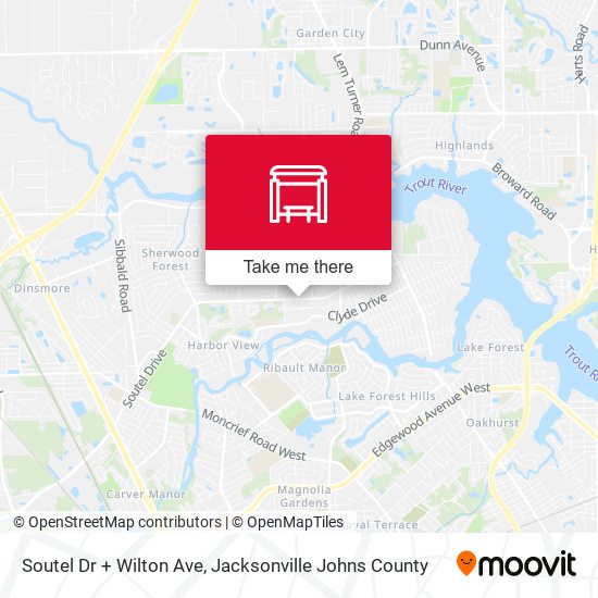 Soutel Dr + Wilton Ave map