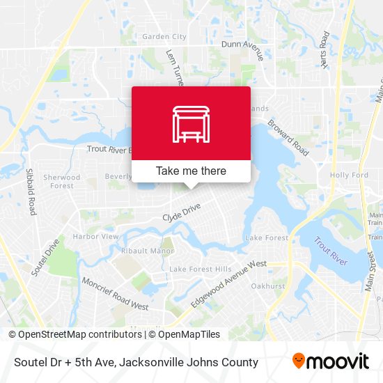 Soutel Dr + 5th Ave map
