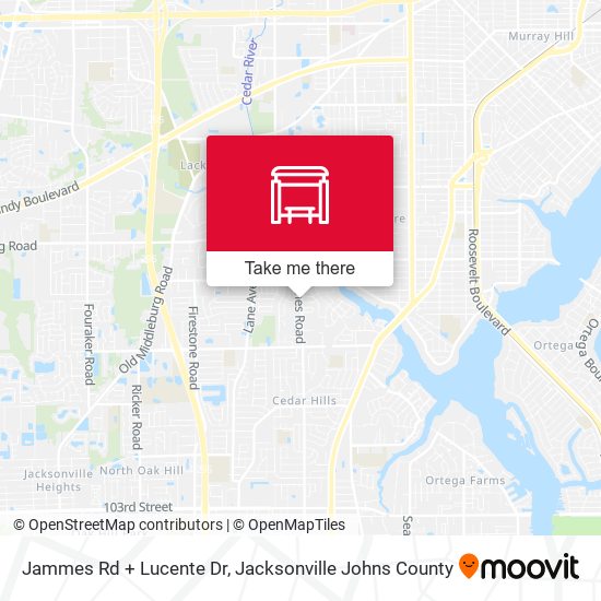 Jammes Rd + Lucente Dr map