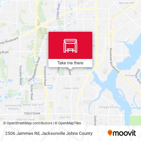 2506 Jammes Rd map