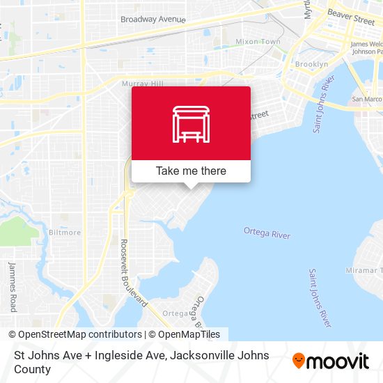 St Johns Ave + Ingleside Ave map