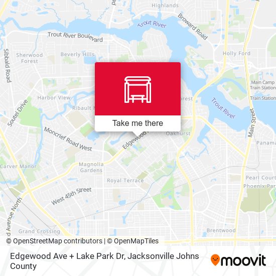 Edgewood Ave + Lake Park Dr map
