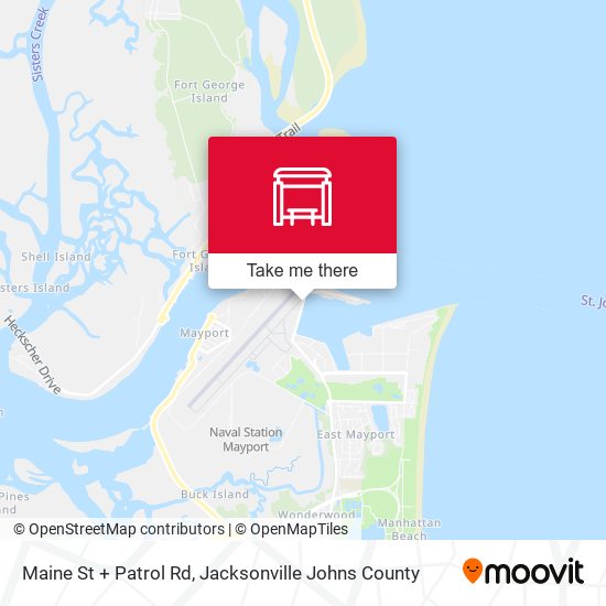 Maine St + Patrol Rd map