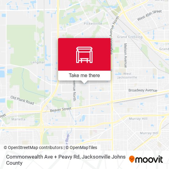 Commonwealth Ave + Peavy Rd map