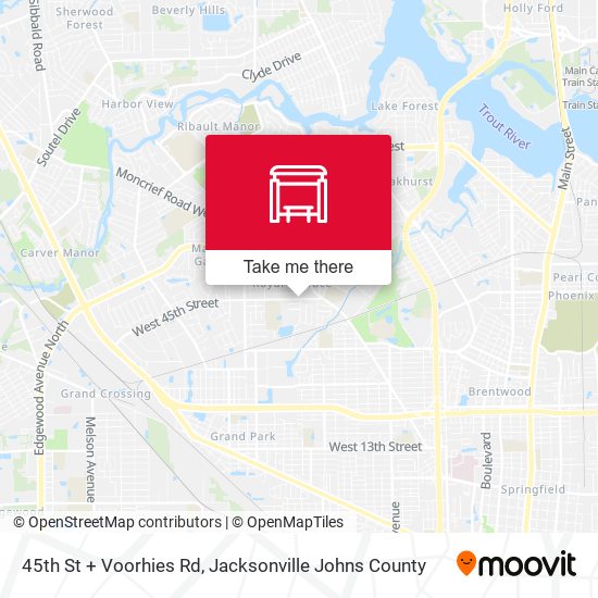 45th St + Voorhies Rd map