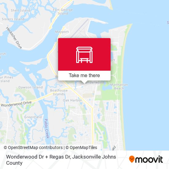 Wonderwood Dr + Regas Dr map
