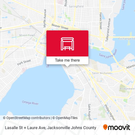 Mapa de Lasalle St + Laure Ave